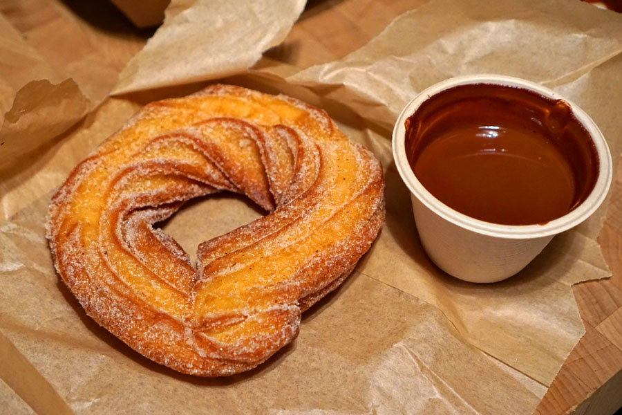 Churro with Chocolate Sauce