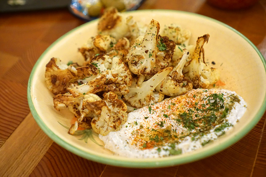 Roasted cauliflower & za'atar labneh