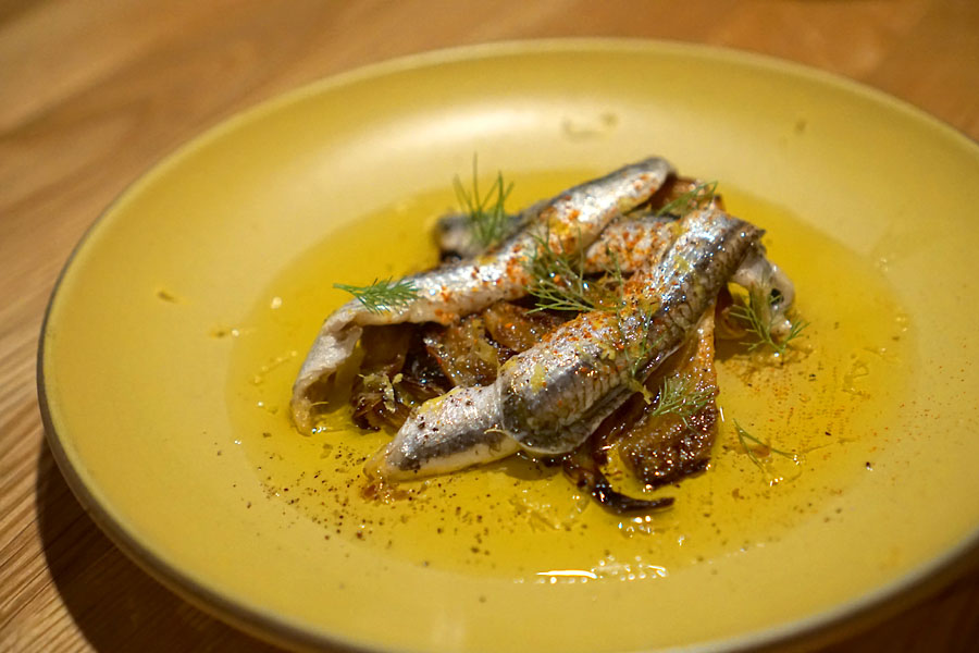 Boquerones on Grilled Fennel Bulb