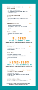 Miirch Social Menu: Small Bites, Sliders, Handhelds