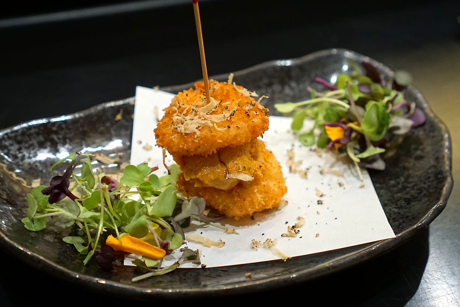 Panko Fried Hokkaido Scallop & Uni Slider