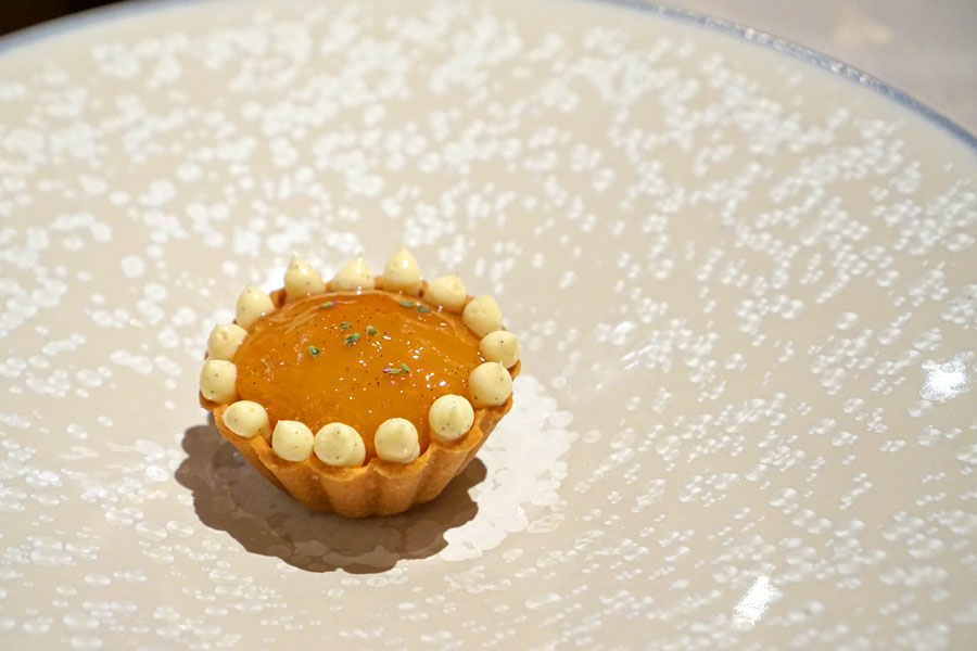 Peach Tart, Vanilla Mousseline, Yuzu