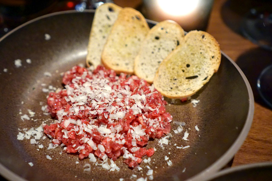 Hand-cut Tartare Piemonte style - parmigiano and lemon