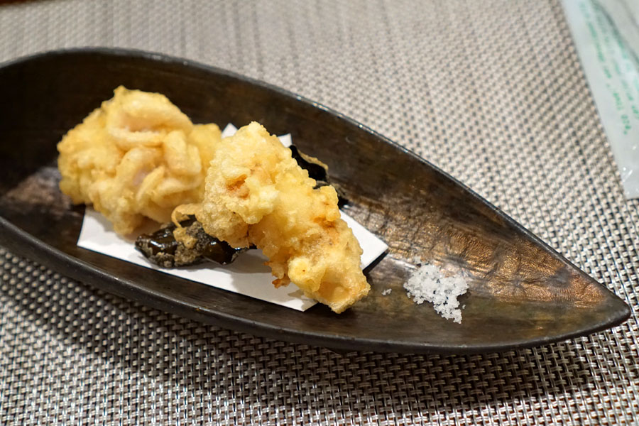 Shirako to Matsutake no Tempura