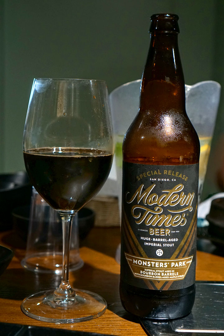 2017 Modern Times Monsters' Park Aged in Bourbon Barrels with Bourbon Barrel-Aged Maple Syrup