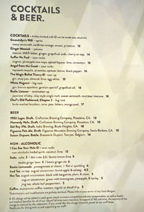 Bestia Cocktail & Beer List