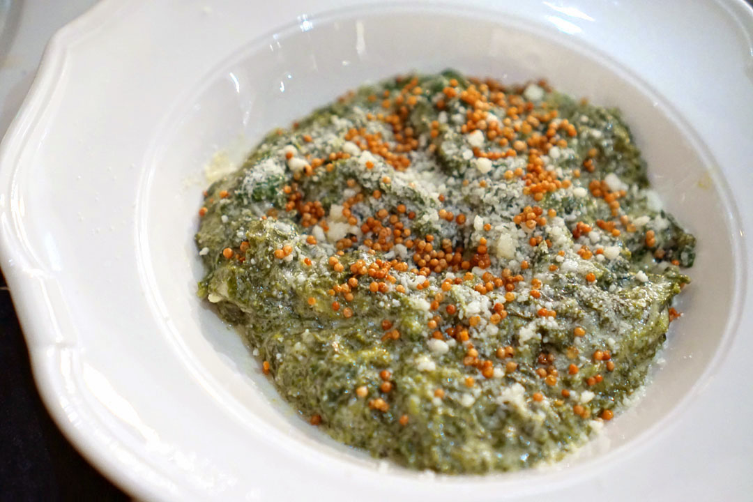 Creamed Mustard Greens