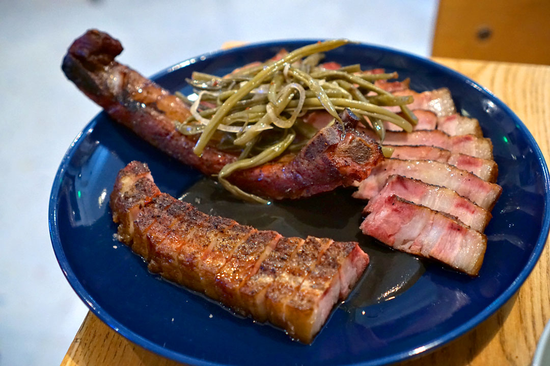 Smoked Pork Tomahawk Chop