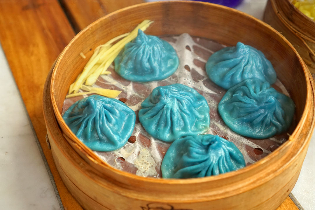 Cuttlefish & Pork Soup Dumpling - Blue Xiao Long Bao (烏賊肉小龍)