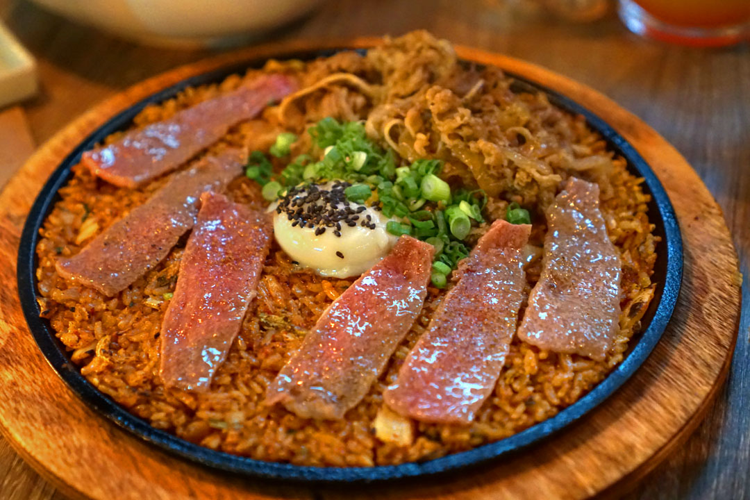 Truffle Kimchi Fried Rice + Miyazaki A5 Wagyu