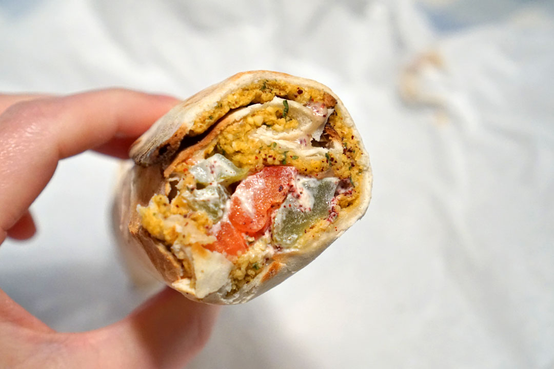 Falafel Wrap (Close-up)