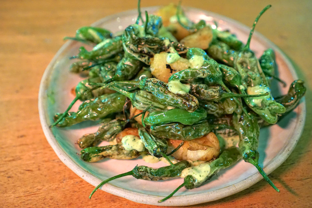 Shishito Peppers & Duck Fat Confit Fingerling Potato