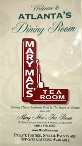Mary Mac's Tea Room Menu: Cover