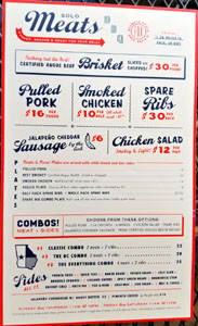 Fox Bros. Bar-B-Q Menu: Meats, Combos, Sides