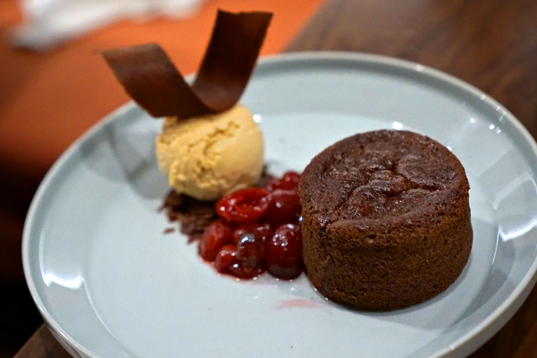 Black Forest Mochi Cake