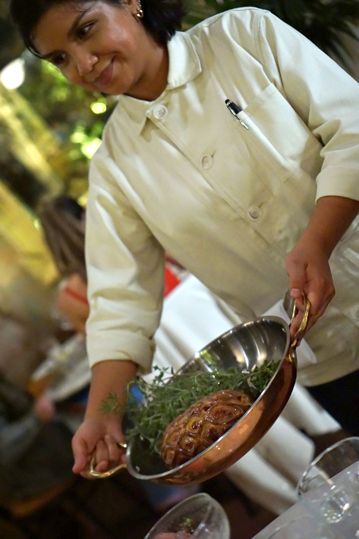 Showing Off the Roasted Lamb Wellington