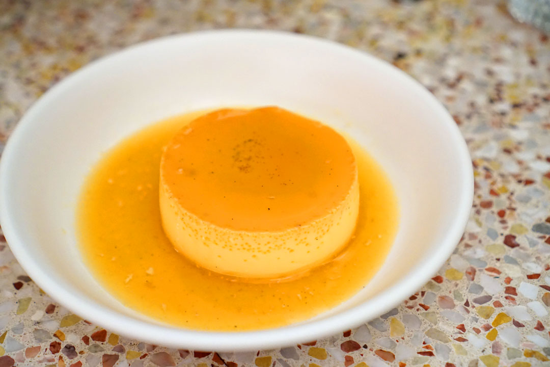 orange blossom creme caramel