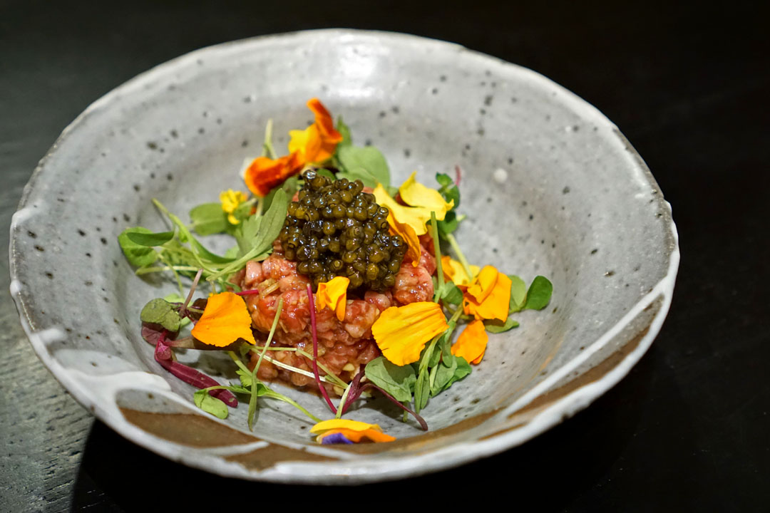 Wagyu Tartar with Kaviari Kristal Caviar