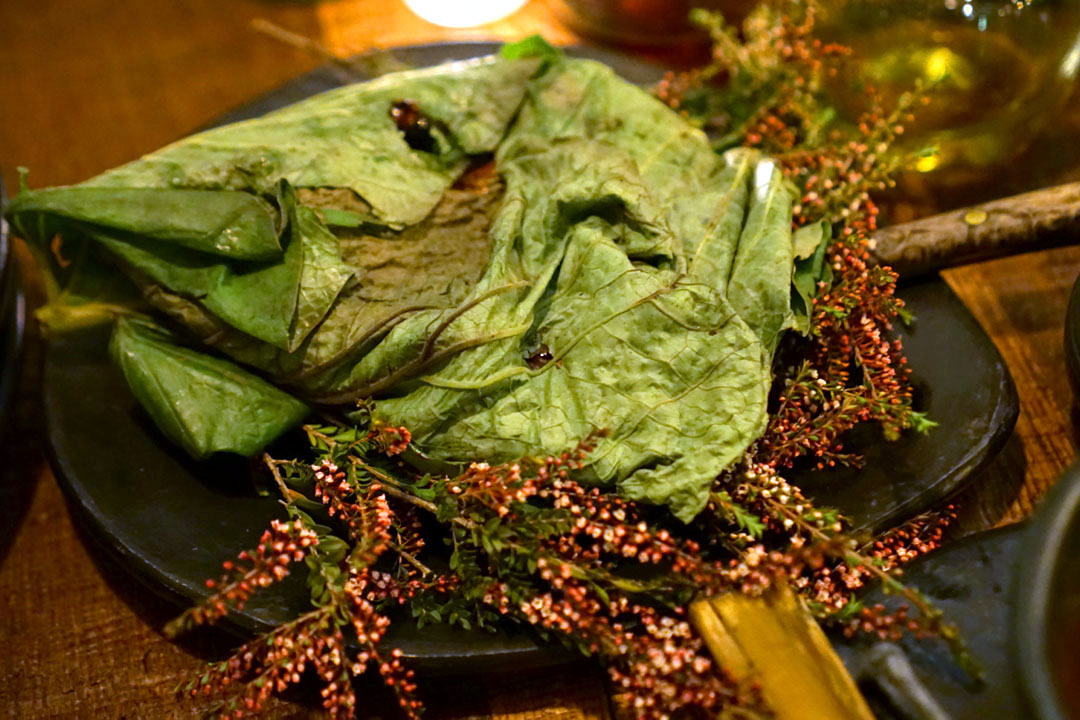 Aged Heritage Poussin (wrapped in sacred pepper leaf)