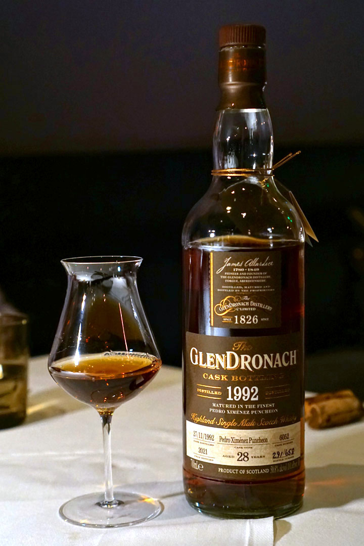 1992 Glendronach 28 Year Old Single Cask Pedro Ximenez Puncheon #6052