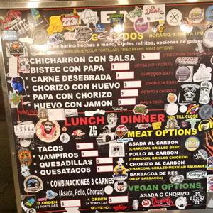 Asadero Chikali Menu