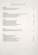San Laurel Wines by the Glass List