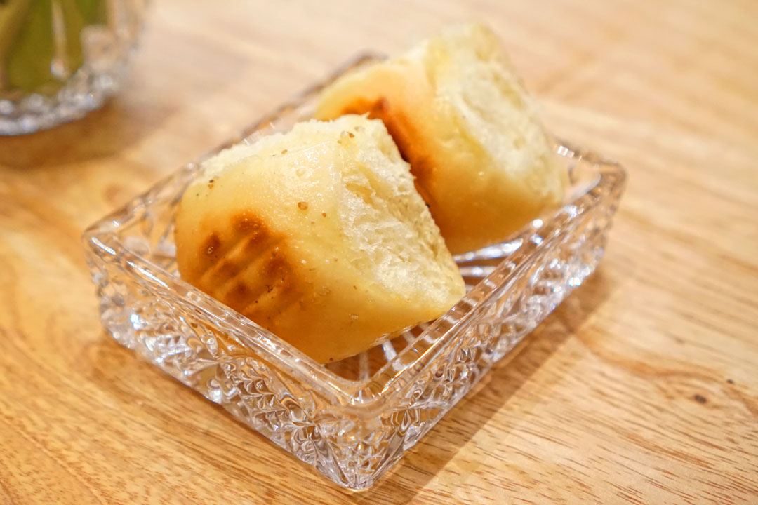 grilled parker house rolls