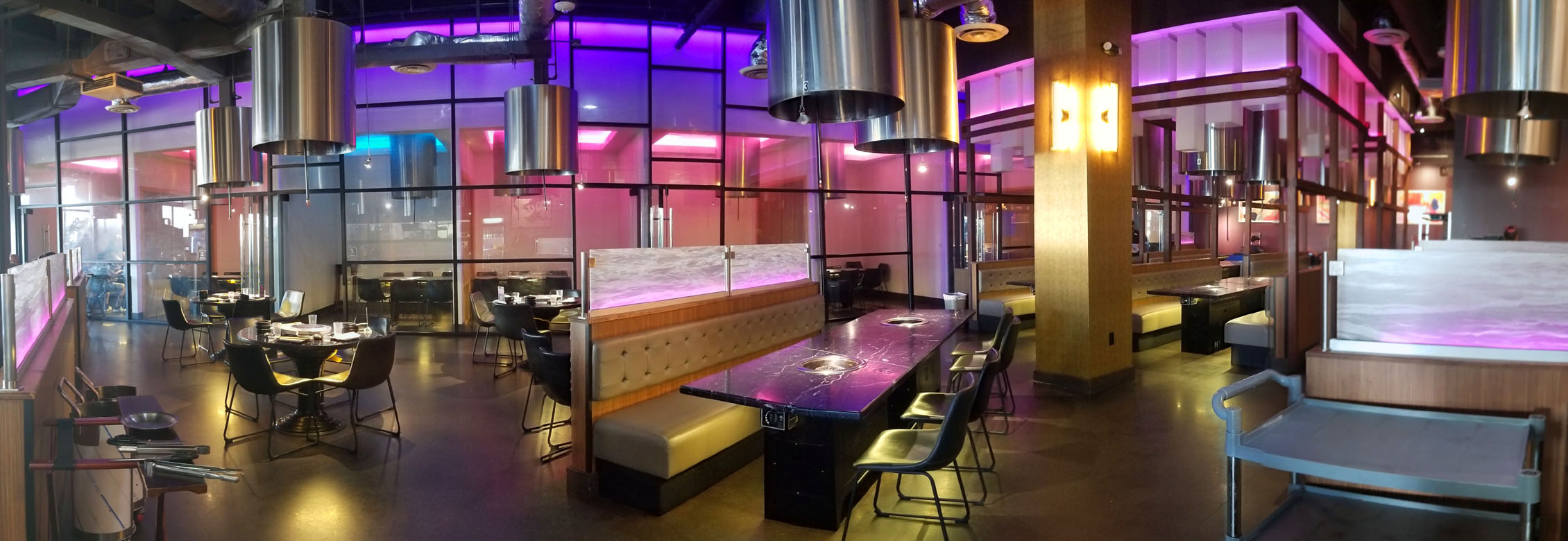 M Korean BBQ Interior: Rear Section