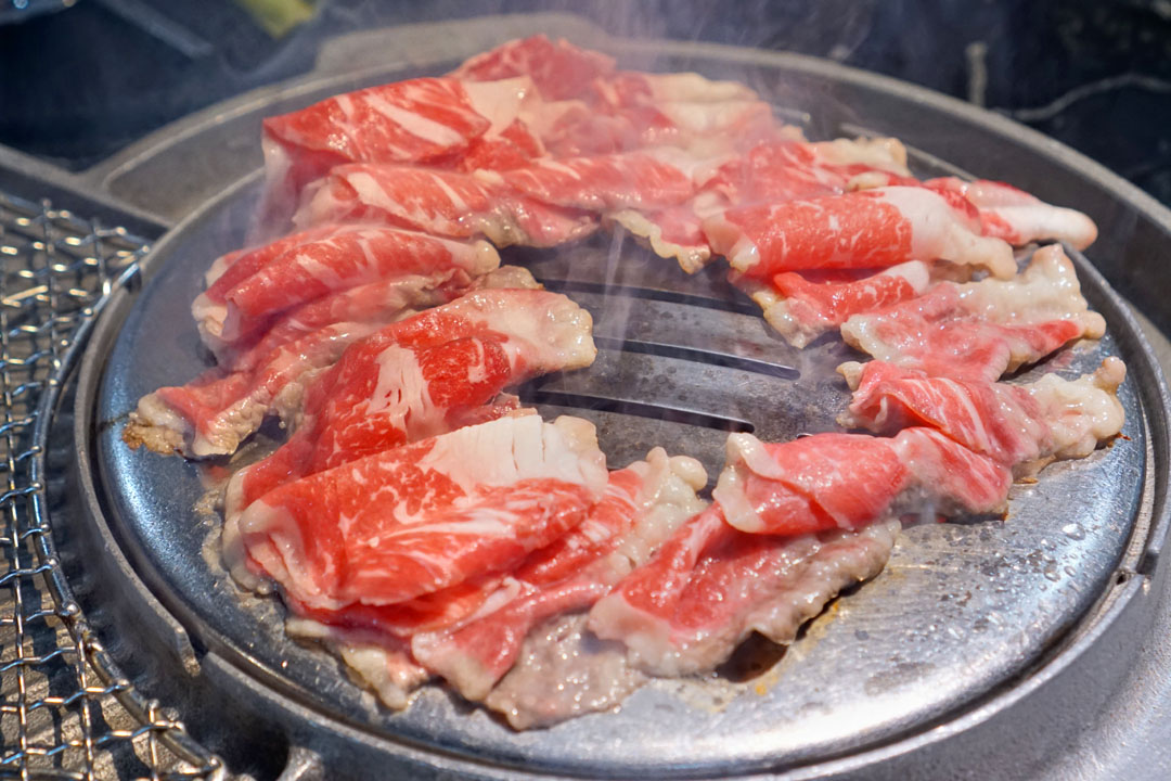 차돌박이 (Thin Sliced Prime Brisket) - On the Grill