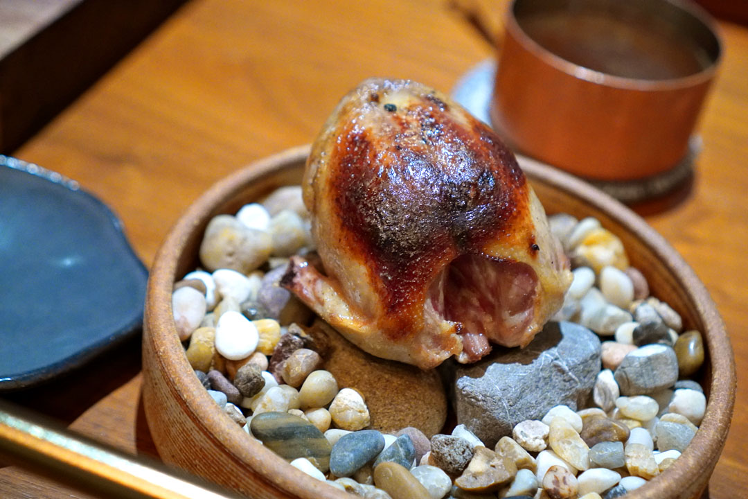 Tableside Squab Presentation