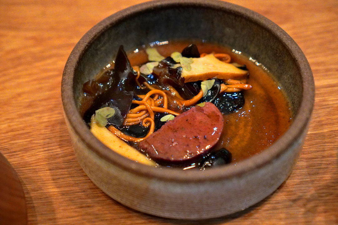 Sausage & Braised Abalone, Wood Ear & Cordyceps