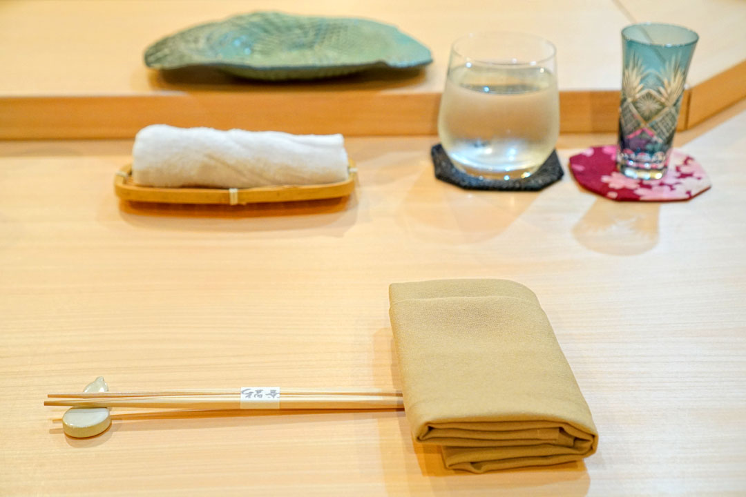 Sushi I-Naba Place Setting