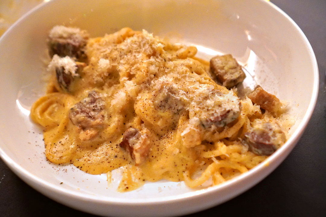 Duck Carbonara