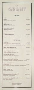 The Grant Wine List