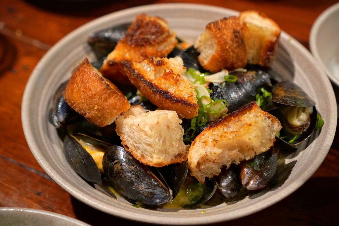 PEI Mussels and Merguez