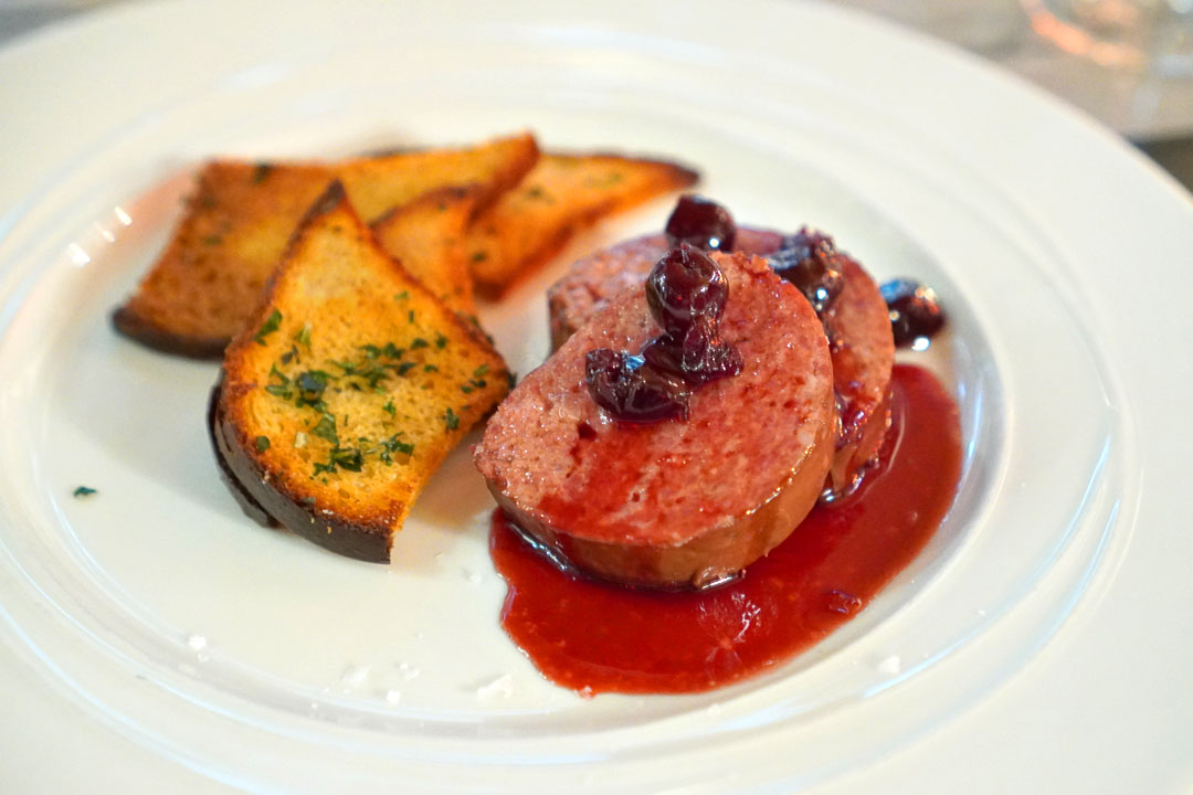 Wild Boar Terrine w/ Cherries & Chocolate