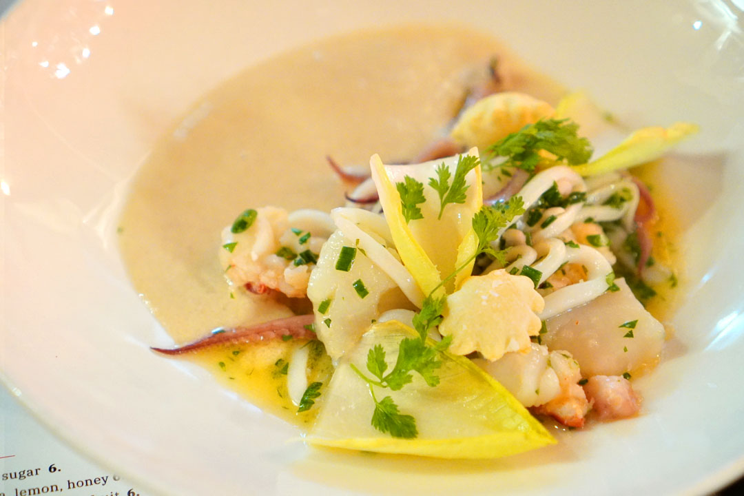 Warm Seafood Salad, New England Style