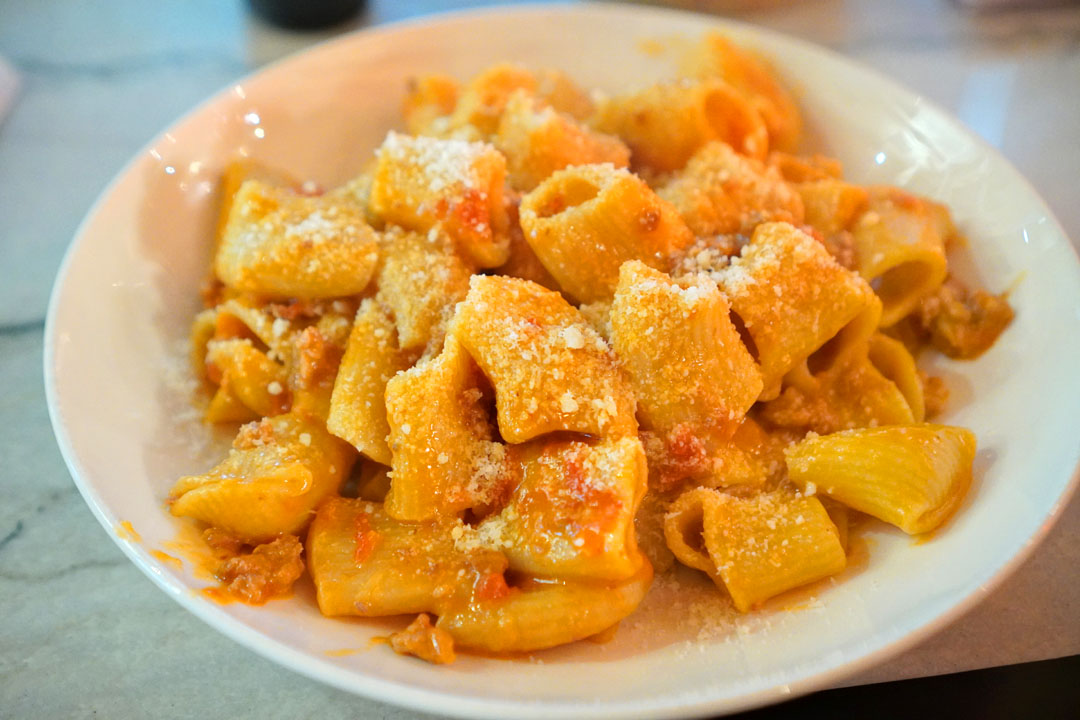 Rigatoni w/ Fiorella Sausage Ragu