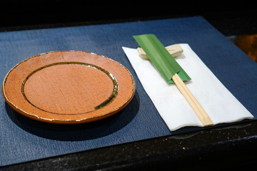 Taira Sushi & Sake Place setting