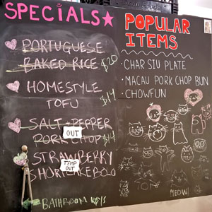 Pearl River Deli Chalkboard Menu