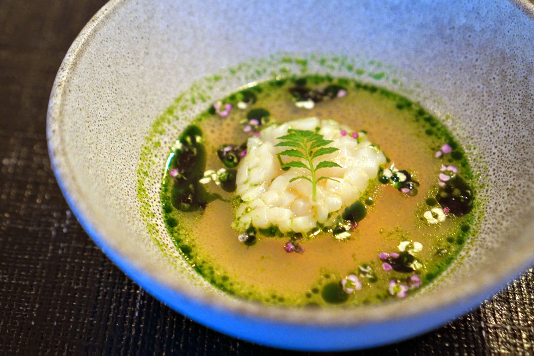 Scallop with Herbal Clam Broth