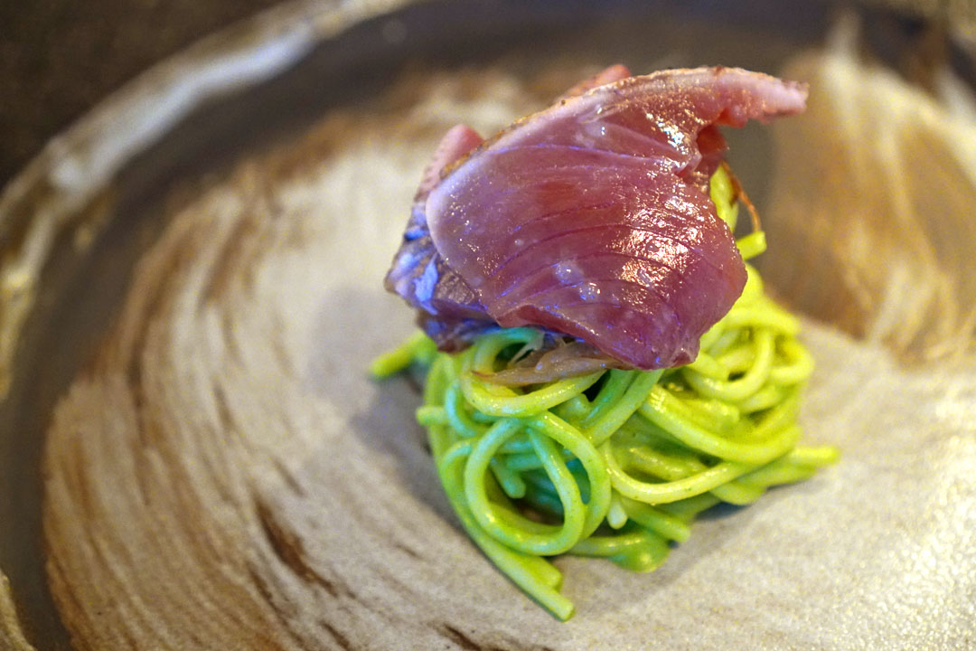 Katsuo with Pesto