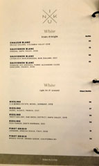 Niku X Wine List: White