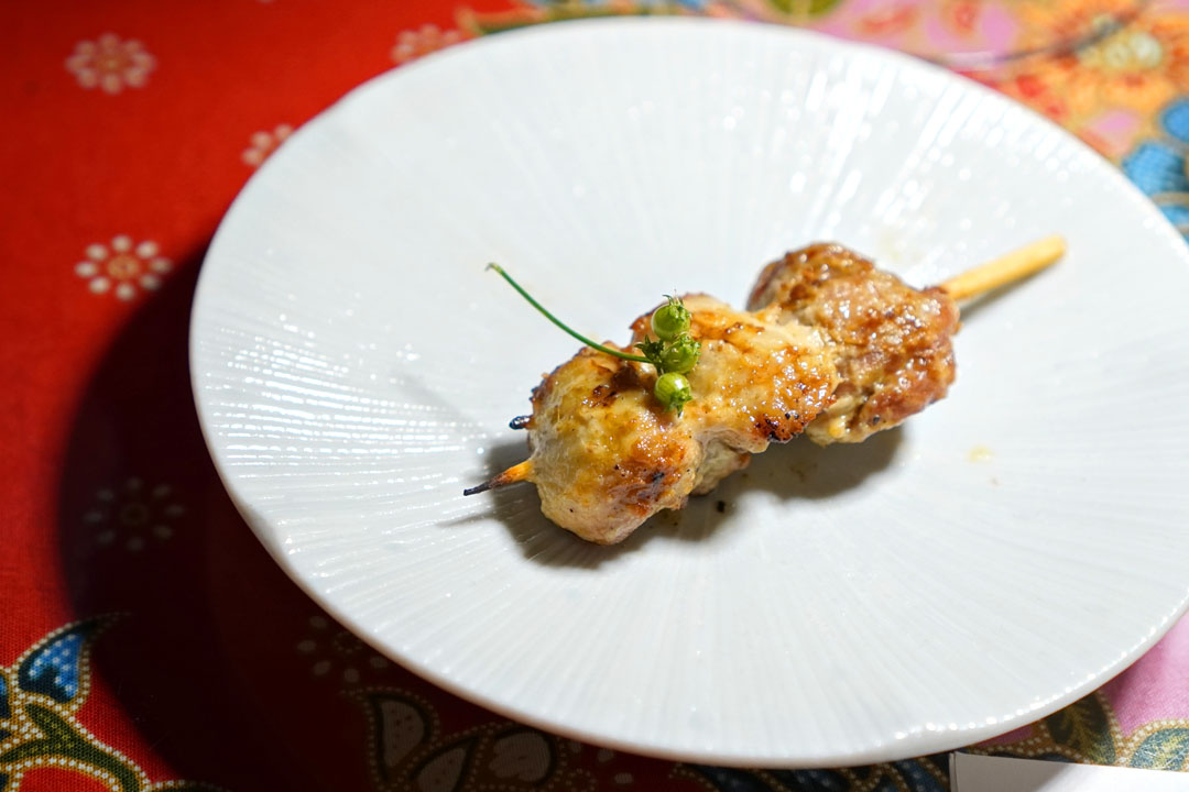 Grilled Chicken Oysters, Cumin Salt and Green Coriander