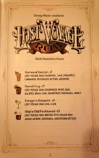 Strong Water Menu: Lost Voyage