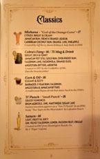 Strong Water Menu: Classics