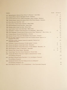 Bar Spero Wine List: Red