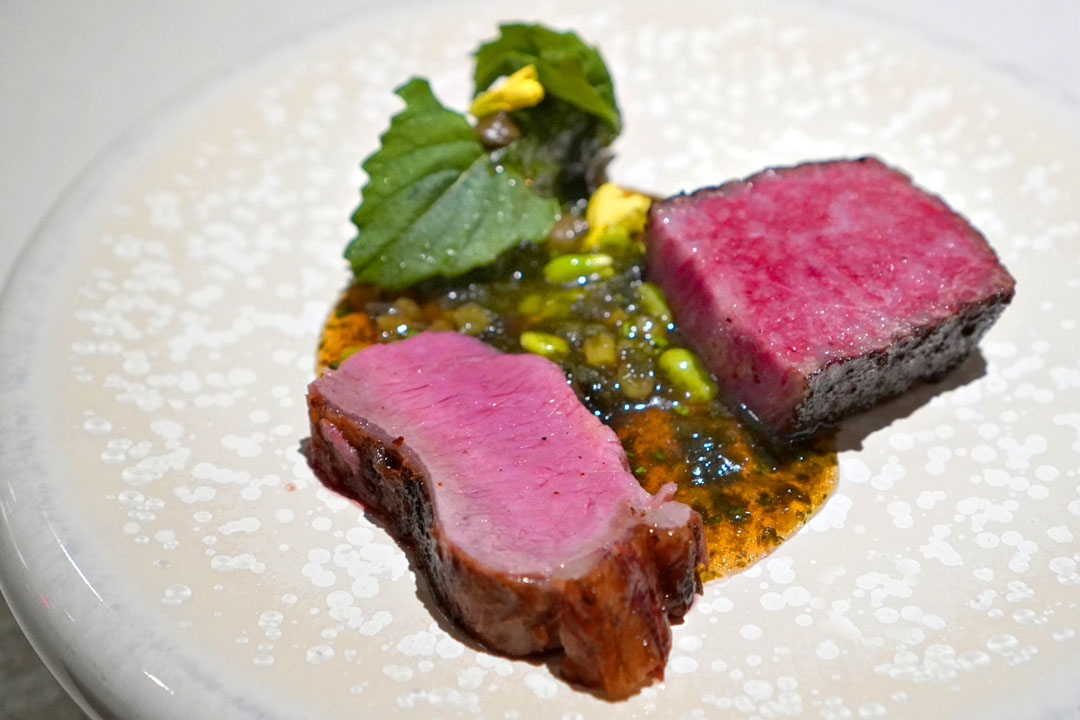 LAMB SADDLE - ELYSIAN FIELDS + AUSTRALIAN WAGYU - STONE AXE