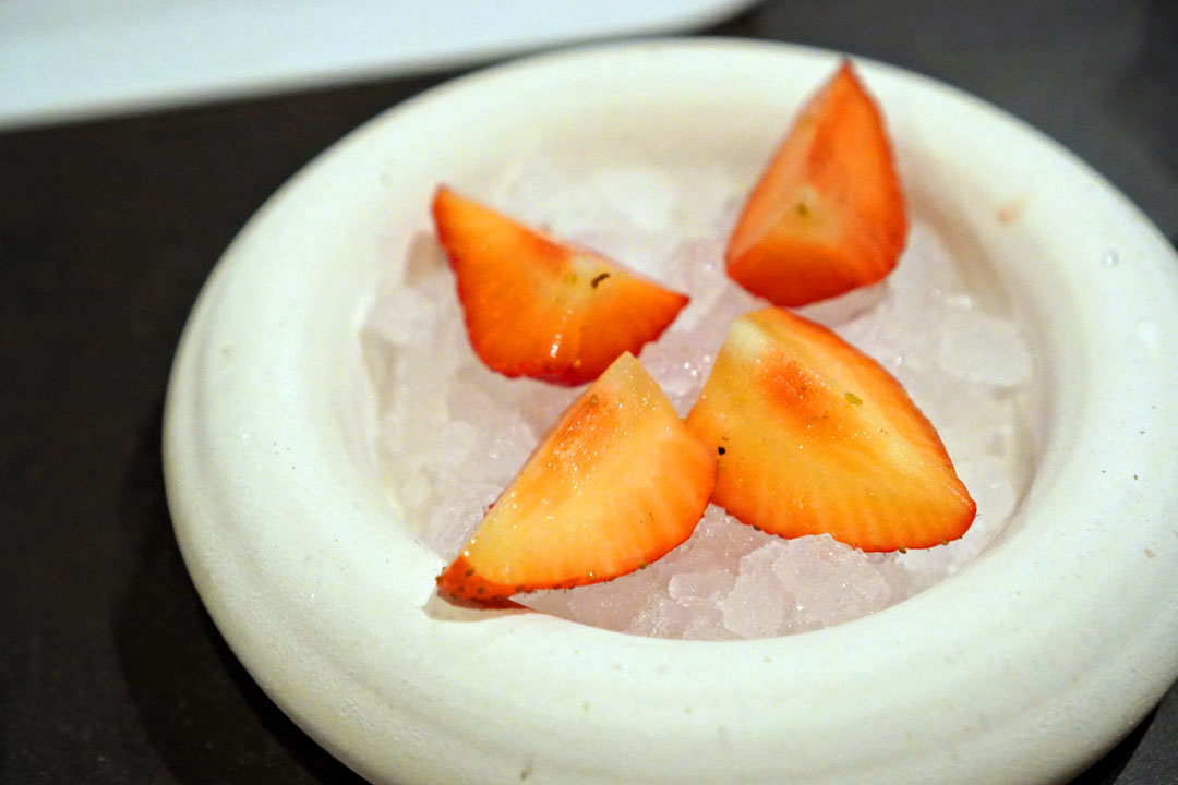 TASTING OF STRAWBERRY