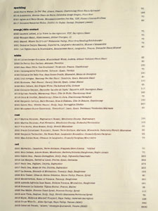 Animal Wine List